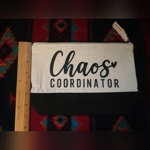 Chaos Coordinator Canvas Zippered Pouch